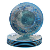 Certified International Radiance Teal Melamina - Plato De Ce