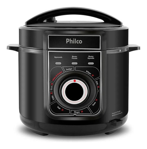 Panela De Pressão Philco Ppp02pi Preta Inox Multifuncional5l