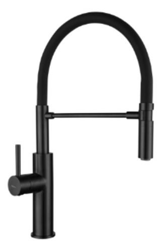 Grifería Cocina Monocomando Peirano Hoop Black 20-202n