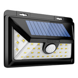 Lampara Solar Luz Led Reflector Exterior Jardin Pared Sensor