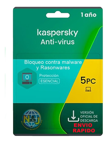 Licencia Kaspersky Antivirus 5 Pc