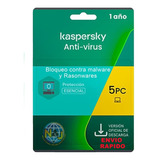 Licencia Kaspersky Antivirus 5 Pc