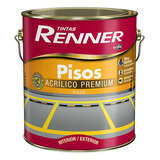 Tinta Piso Fosco 3,6l Renner Cor Azul