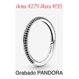 Anillo Me Pave Negro Compatible Marca Pandora,plata
