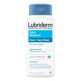 Lubriderm Daily Moisture Body + Face Wash, Gel Corporal Hidr