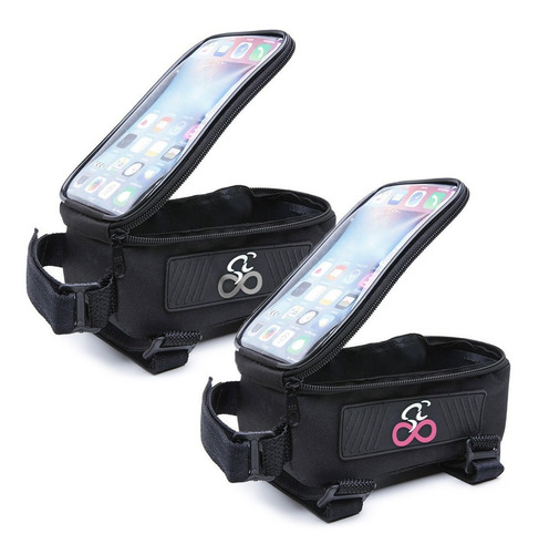 Bolsinha Porta Celular/ Suporte Para Bicicleta Kit Ele E Ela