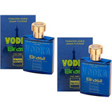 Kit Com 2 Perfume Vodka Brasil Blue 100ml - Lacrado