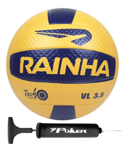 Bola Vôlei De Praia/quadra Rainha Vl 3.5 Macia + Bomba De Ar