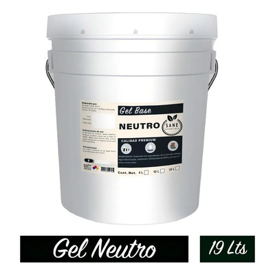 Gel Neutro Base Corporal Sin Aroma 19 Kilos Calidad Premium Tipo De Envase Cubeta | Meses sin interés