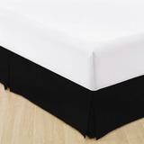 Saia Para Cama Box Casal Jacquard Admirare Preta