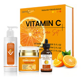 Kit De Cuidado Facial Dermaxgen Vitamin C Complete Antienvej