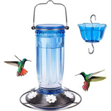 Bebedero Para Colibri Botella De Vidrio + Foso De Hormigas A