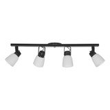 Aplique 4 Luz Spot Movil Tulipa Pvc Apto Led Rosca Comun