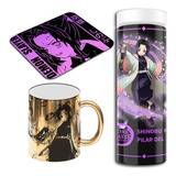 Termo Digital + Mousepad + Taza Demon Slayer Kny Personajes