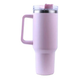 Vaso Mug Térmico Con Asa Y Bombilla Acero Inox 1200ml 