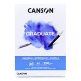 Canson Block Graduate Acuarela 250 Grs A4 X 20 Hojas 
