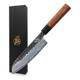 Mitsumoto Sakari Cuchillo De Chef Japones Santoku De 7 Pulga