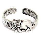 Anillo Midi Elefante Plata Fina 925