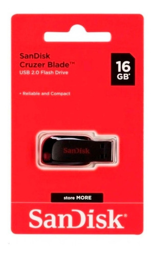 Pendrive Sandisk Cruzer Blade 2.0 Flash 16gb - Original