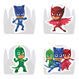 100 Forminha De Doce Branca Com Aplique - Pj Masks Pijama