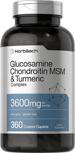 Horbaach I Glucosamine Chondroitin Msm & Turmeric | 360 Tabs
