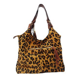 Bolsa Hobo Oliver Mour 1025 Design Animal Print De Couro  Marrom Com Alça De Ombro Marrom Alças De Cor Marrom