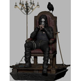 El Cuervo The Crow On Throne Archivo Stl Para Impresión 3d