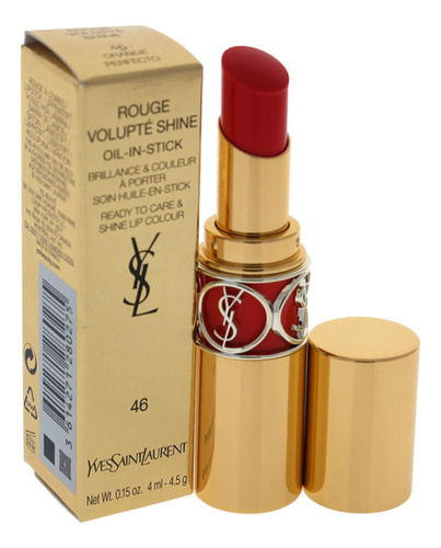 Yves Saint Laurent Rouge Volupte Shine Lápiz Labial En Barra