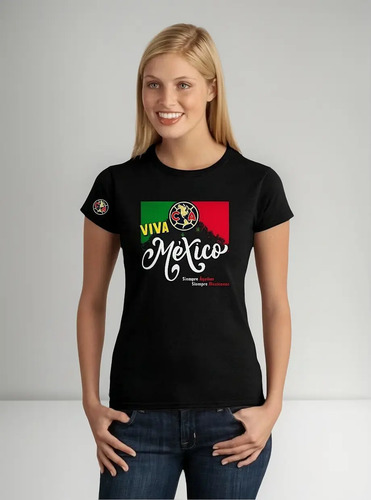 Jersey Playera Mexicana Fútbol América Mujer Viva México