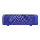 Bocina Bluetooth Mini Soundbar Con Acabado Textil Azul