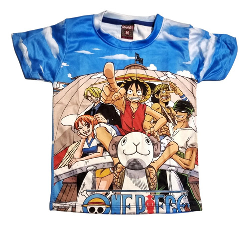 Playera Sublimada Full Print Niño Sonic.  | Meses sin interés