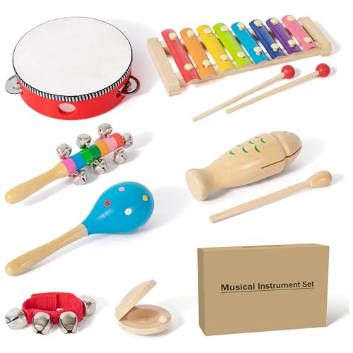 Set De Instrumentos Musicales Niños Pequeños, 10 Piez...