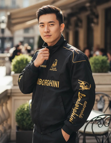 Chaqueta De Vestir De Carreras Bordada De F1 Lambor-ghinis