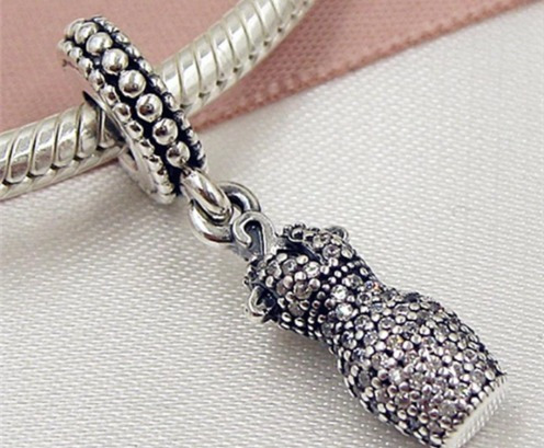 Hermoso Charms P925 Con Pave' P/puls Pandora