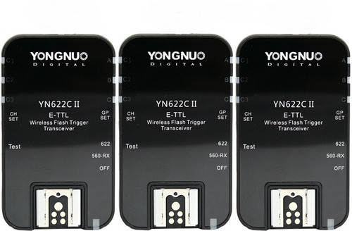 Tres Radios Yongnuo Yn-622 C Version Ii Ttl Para Eos Canon