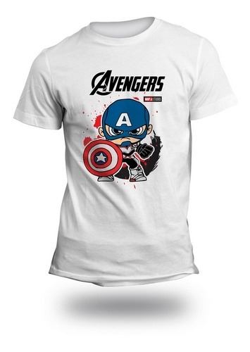 Playera De Capitan America Traje Cuantico. Avengers. Marvel
