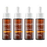 Combo X4 Dermaglos Serum Facial Vitamina C 25 Ml