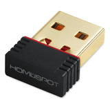 Homespot Adaptador Nano Usb Inalambrico N Wifi De 150 Mbps,