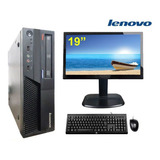 Cpu Lenovo Mt-m 6234 C2d 4gb 120gb Wifi + Monitor Led 19,5'