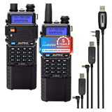 ~? Yourush Portable Ham Radio 2 Pack Baofeng Uv-5r 8w Dual B