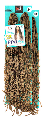 Aplique Dread Pixi Locs 24 2x Crochet Braid Fibra Sintetica