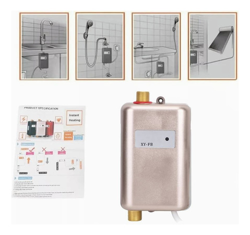 Calentador De Agua Pequeño Y Eléctrico 110v 3000w Sin Tanque