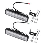 Luz De Trabajo Led De 18 W, 2 Unidades, Foco Antiniebla, Con