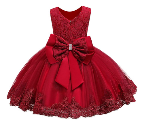 Vestido De Princesa Para Bebé, Primer Cumpleaños, Lazo, Tutú