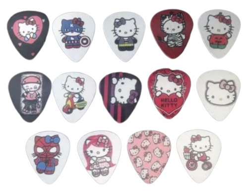 14 Palhetas Hello Kitty Personalizadas