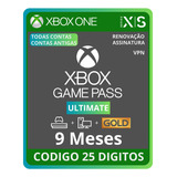 Xbox Game Pass Ultimate 9 Meses - Xbox One - Seires Xs - Pc