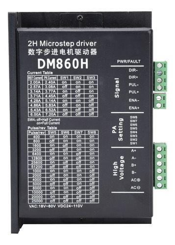 Accionamiento Motor Paso A Paso 2 Fases Nema23 Nema34 Dm860h