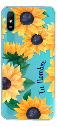 Funda Para Xiaomi Para Mujer Girasoles Con Tu Nombre