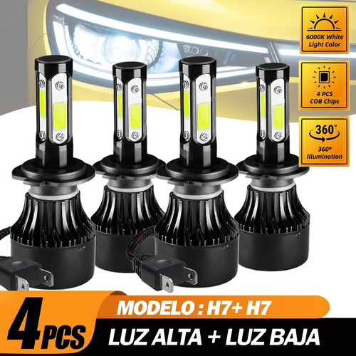 Kit Faros Auto Led Para Volkswagen 12000lm Luz Alta Y Baja