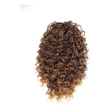 Rabo De Cavalo Afro Cacheado Cobre 2t30 30 Cm Fibra Futura